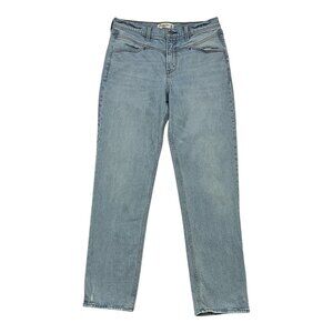 Abercrombie & Fitch The 90s Straight Mid Rise Jean 30 10L Light Wash